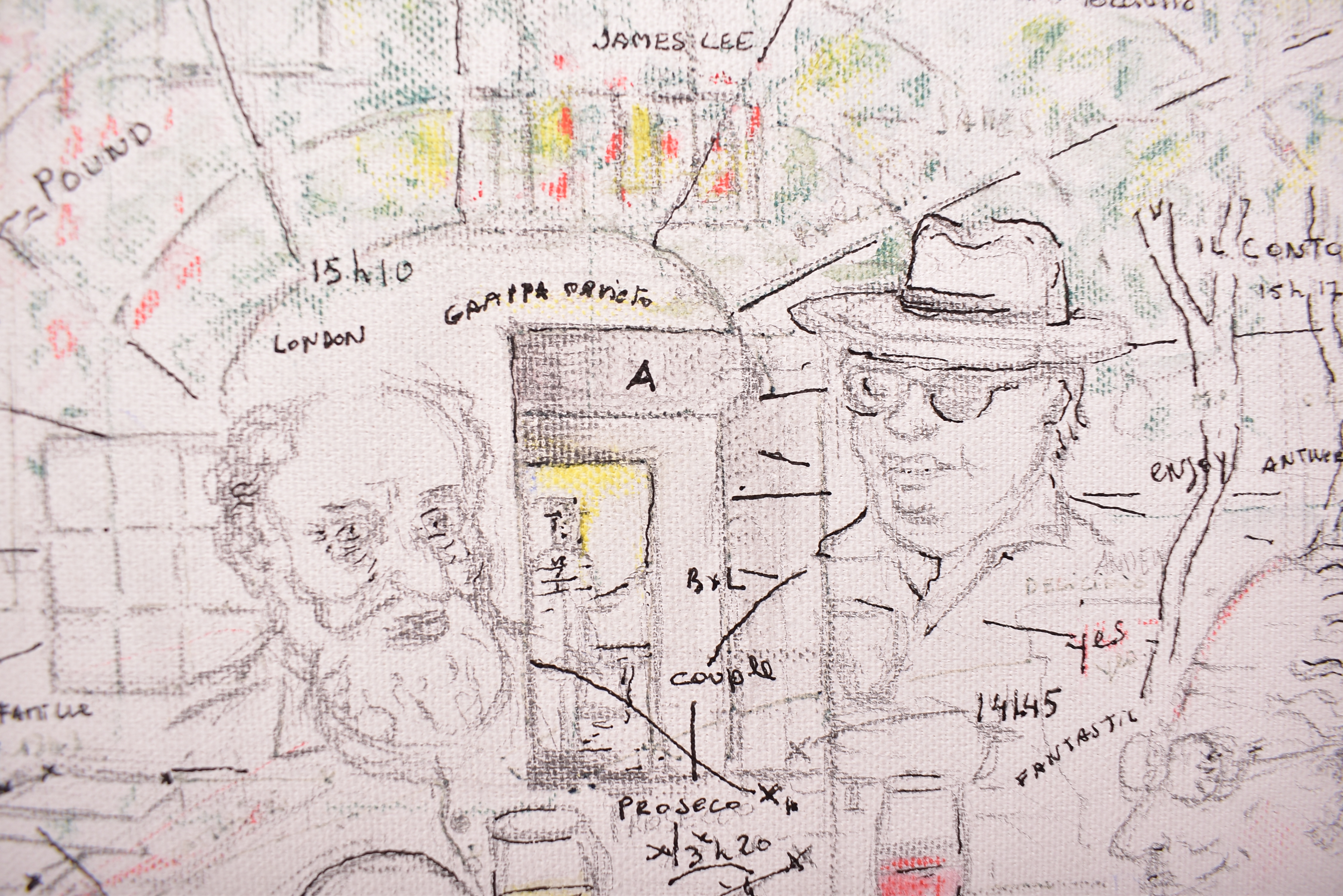 Artwork by Angel Vergara, UNTITLED - 2006, Made of Ink and pencil on canvas