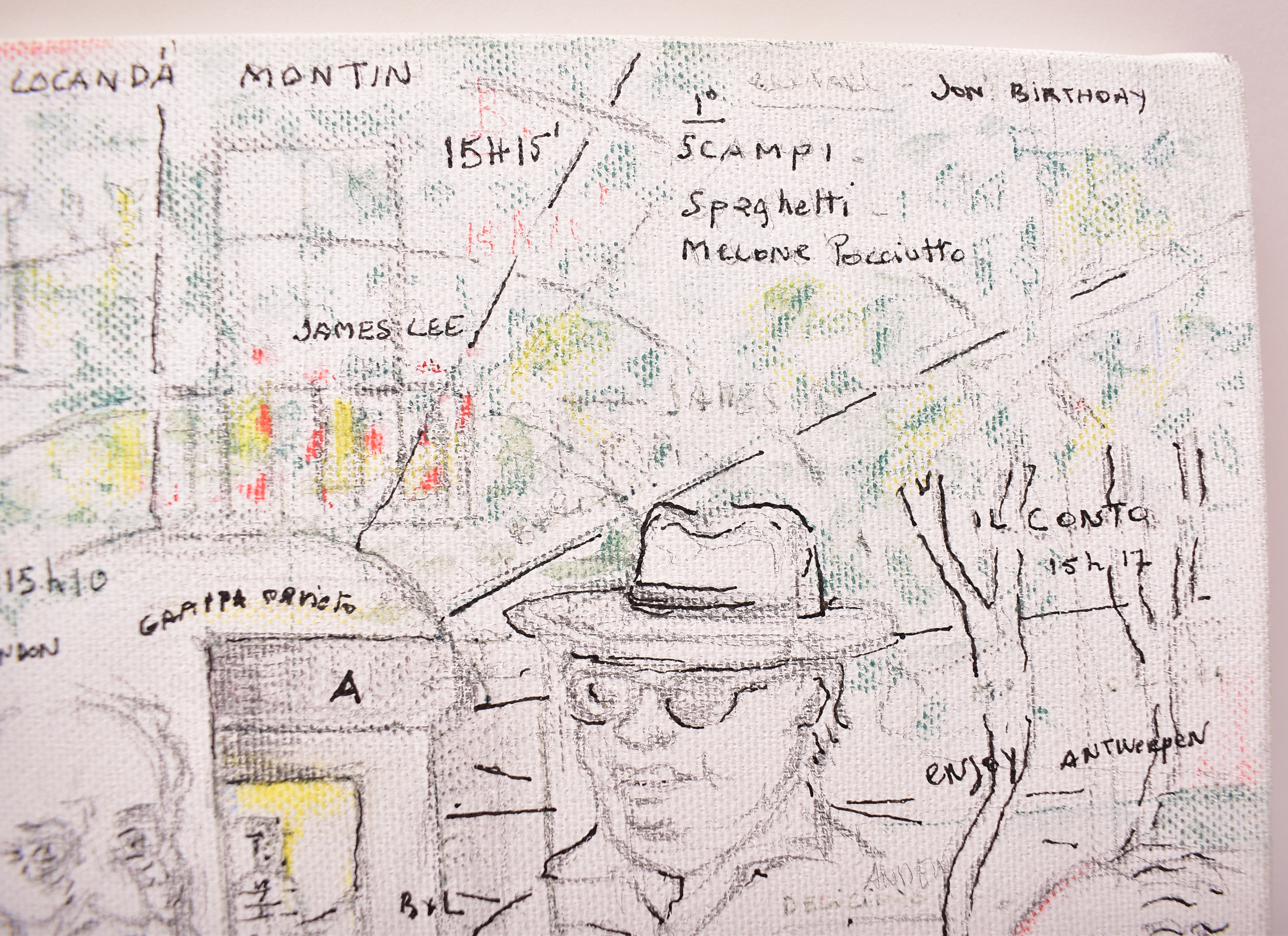 Artwork by Angel Vergara, UNTITLED - 2006, Made of Ink and pencil on canvas