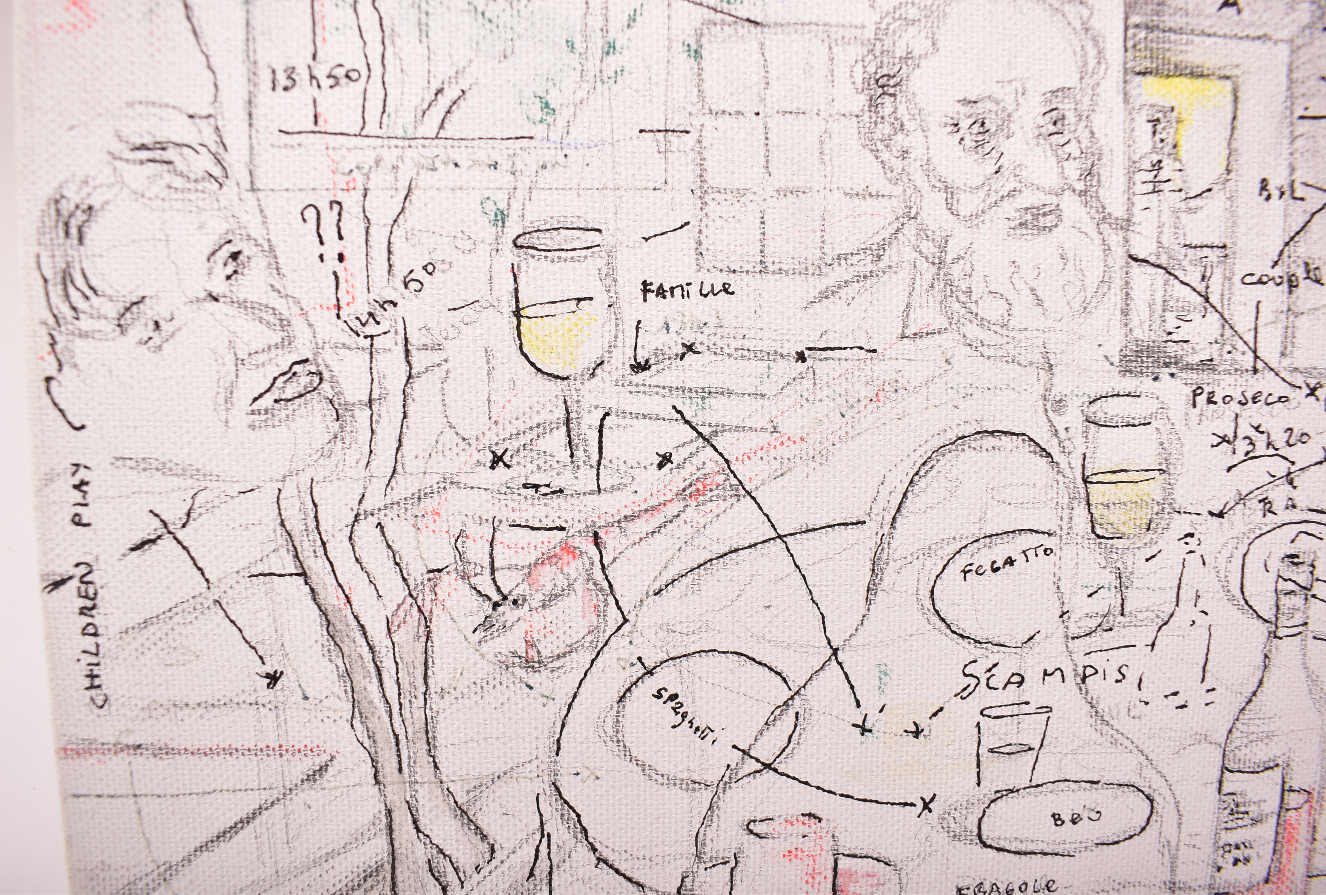 Artwork by Angel Vergara, UNTITLED - 2006, Made of Ink and pencil on canvas