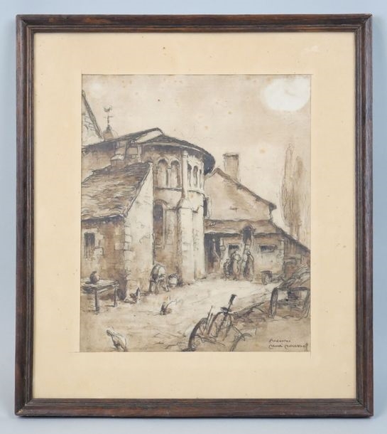 Rene Roussel | Apse of Saint-Martin d'Ardentes church (2023) | MutualArt