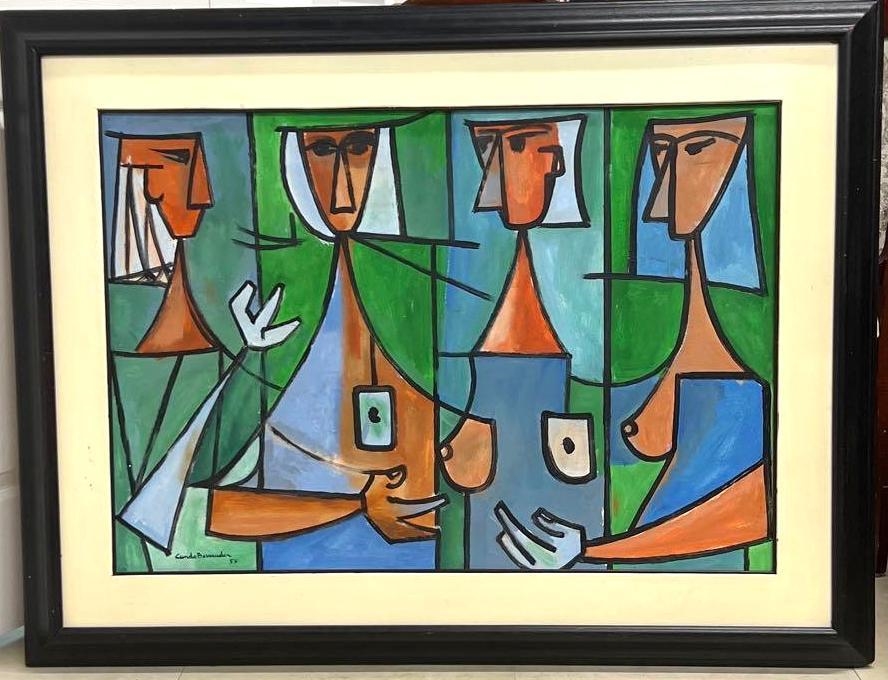 Cundo Bermudez | Gouache on Paper laid down on Masonite attributed ...
