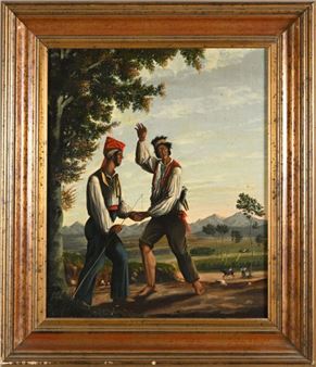 The Fishermen - Argentinian School, 19th century
