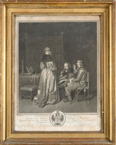 Fatherly instruction by Johann Georg Wille