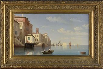The lagoon in Venice - Louis Pessonneaux