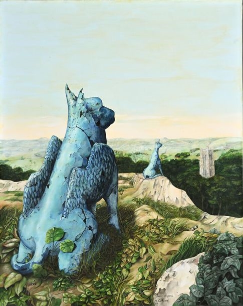 Artwork by Yvette Cathiard, Paris disparu, Made of oil on canvas