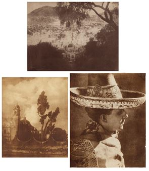 Three works: A group of two landscapes and one portrait - Henry Ravell