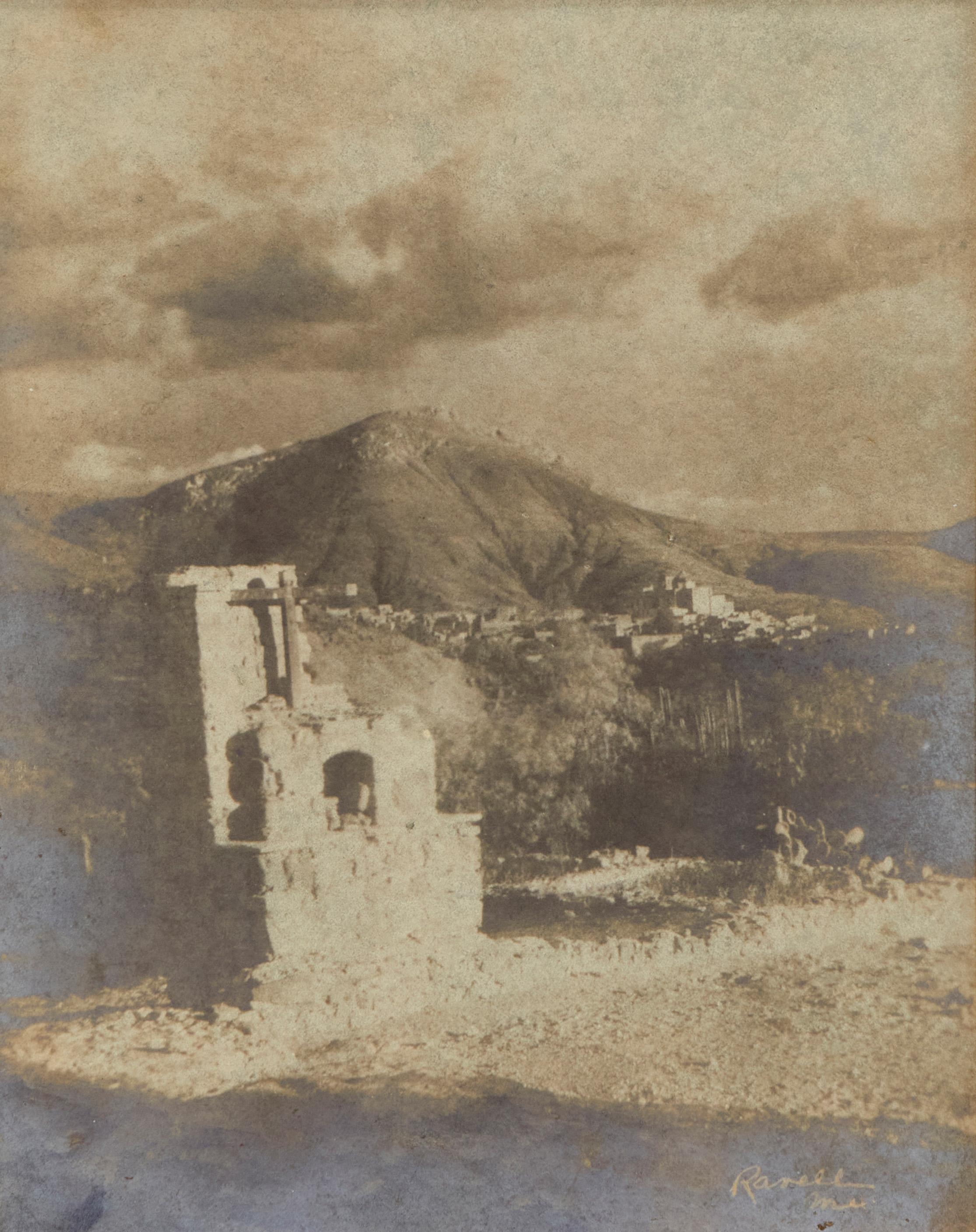 Artwork by Henry Ravell, Six works:    A group of four architectural views, one landscape, and one nautical, Made of Gum print photographic reproduction on paper