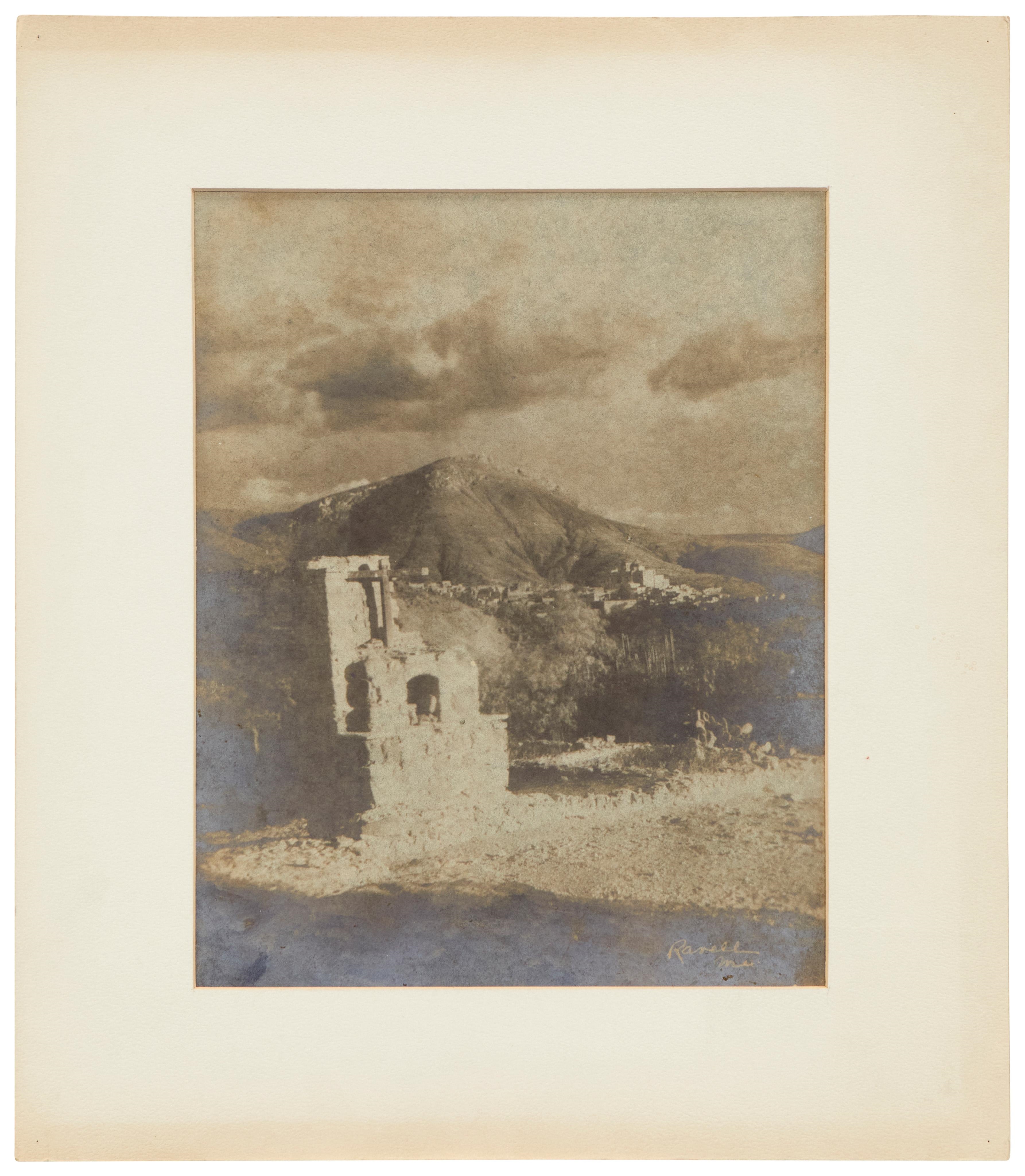 Artwork by Henry Ravell, Six works:    A group of four architectural views, one landscape, and one nautical, Made of Gum print photographic reproduction on paper