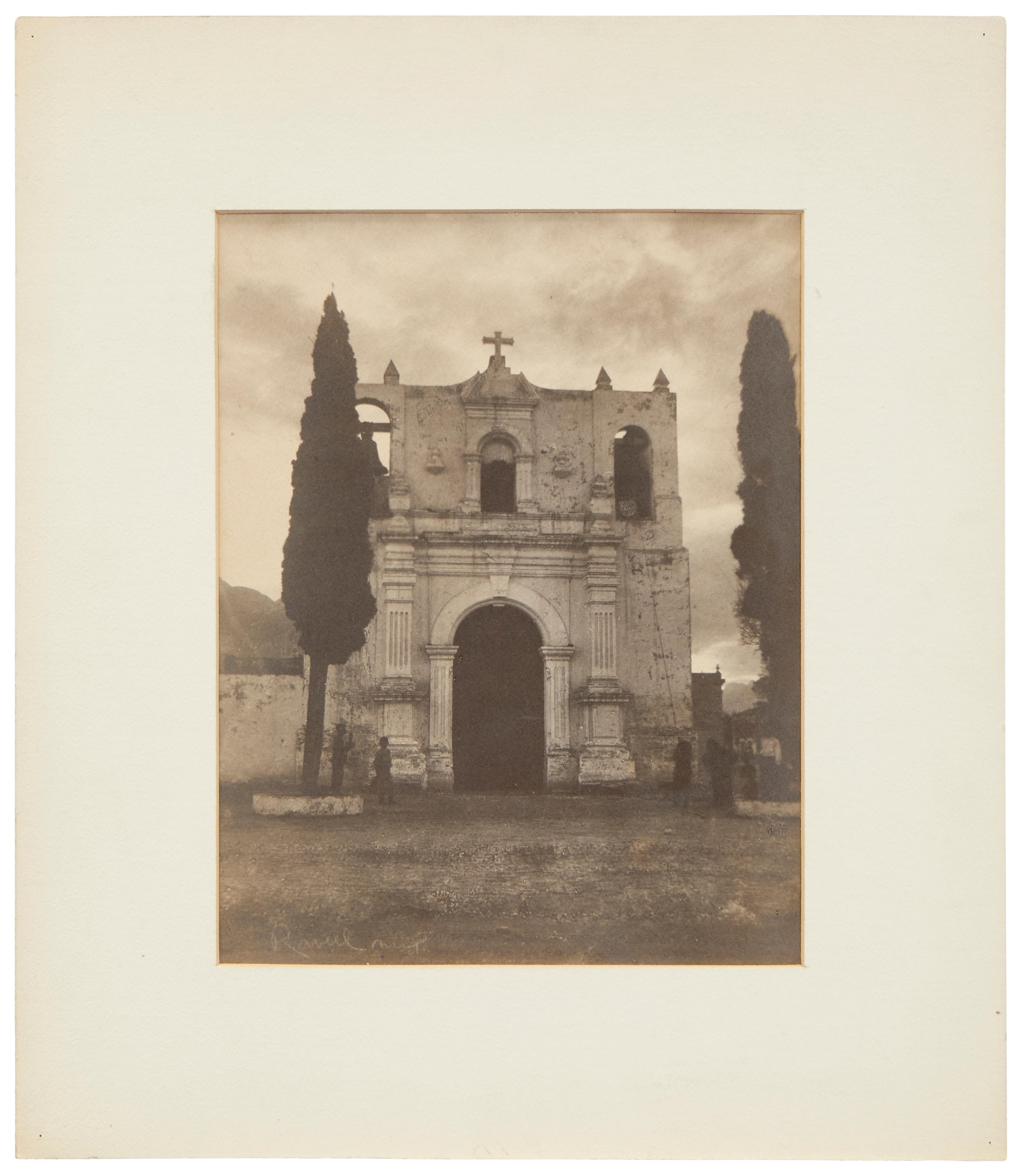 Artwork by Henry Ravell, Six works:    A group of four architectural views, one landscape, and one nautical, Made of Gum print photographic reproduction on paper