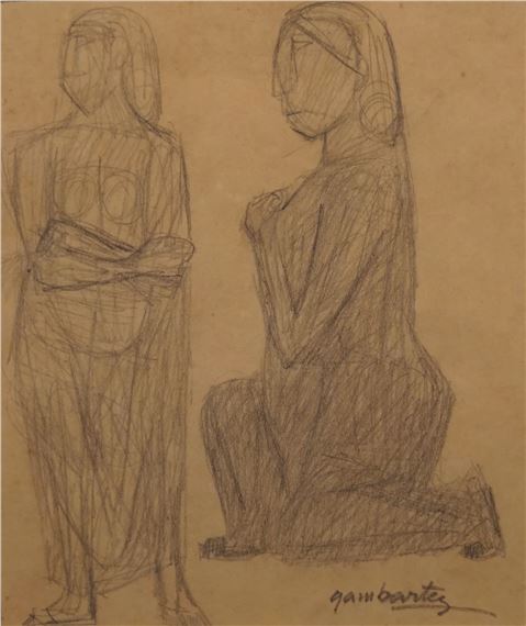 DOS FIGURAS by Leónidas Gambartes