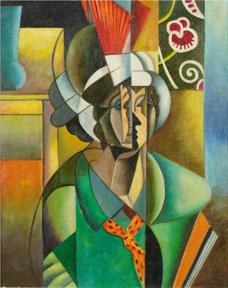 Jean Metzinger、Joueur de cartes、希少画集より