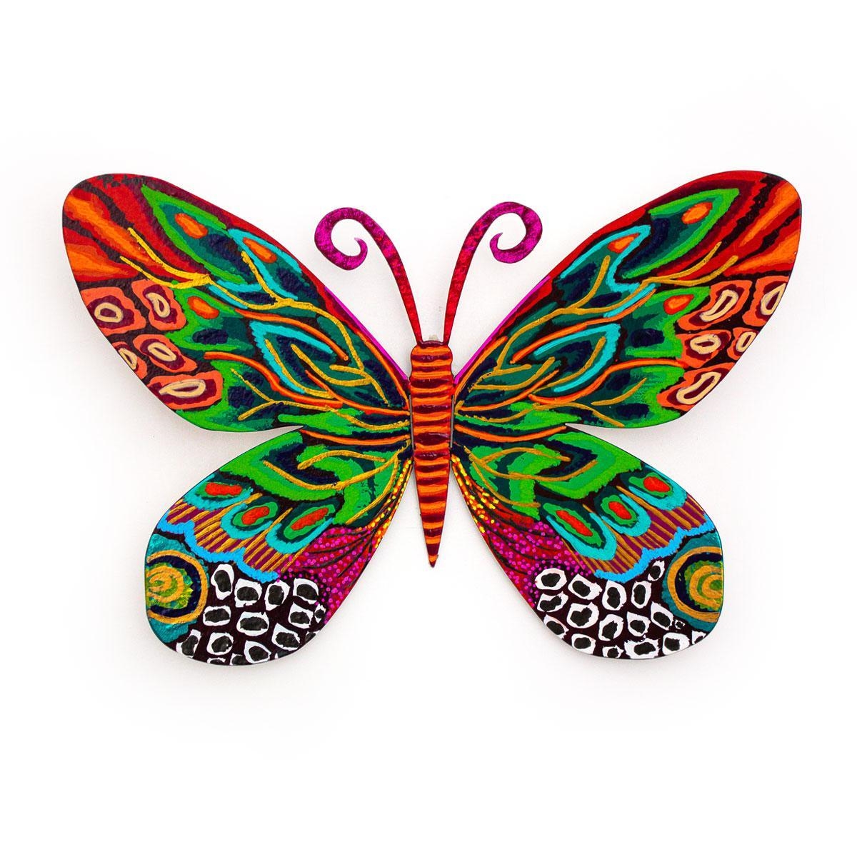 Artwork by Patricia Govezensky, Butterfly, Made of Original Painting on Cutout Steel