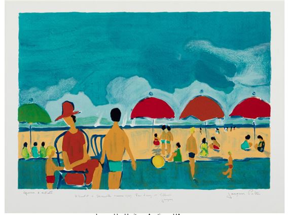 Les Parasols Rouges by Jacques Potin