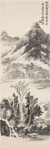 Artwork by Zhang Guchu, Landscapes, Made of Hanging scroll, ink on paper
