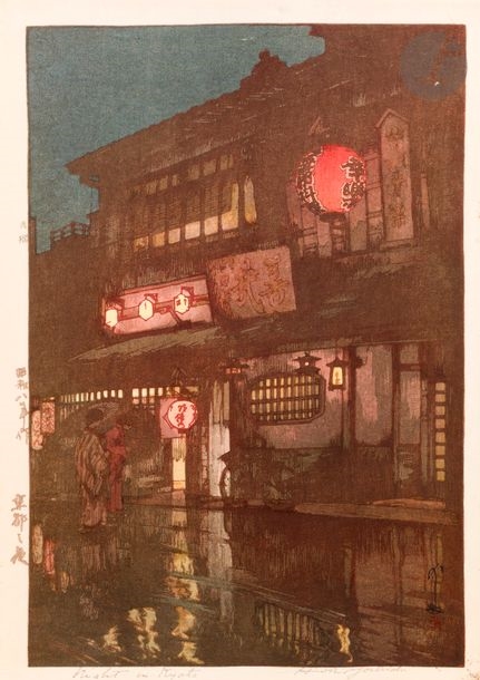 Hiroshi Yoshida | Night in Kyoto (1933) | MutualArt
