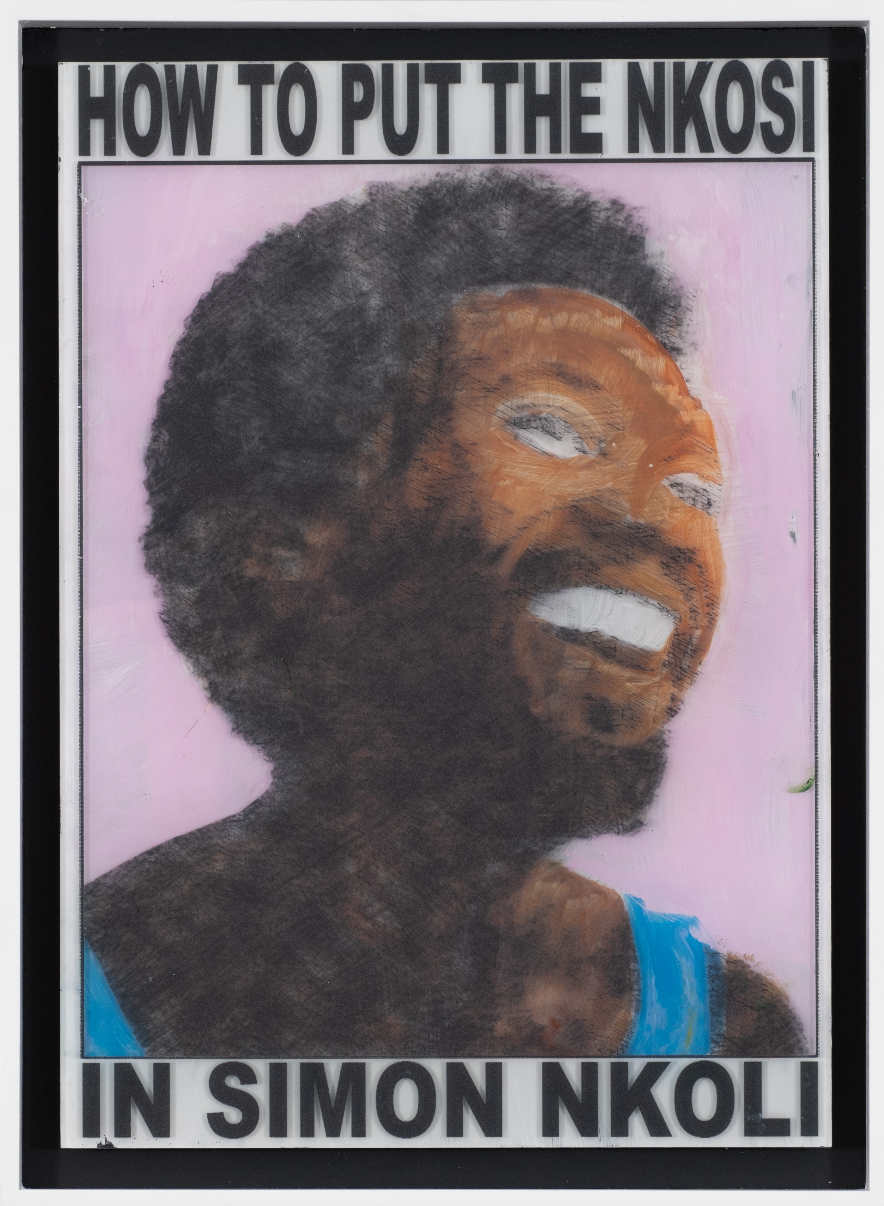 Artwork by Magolide Collective, How to Put the Nkosi in Simon Nkoli, Made of acrylic with augmented reality on perspex