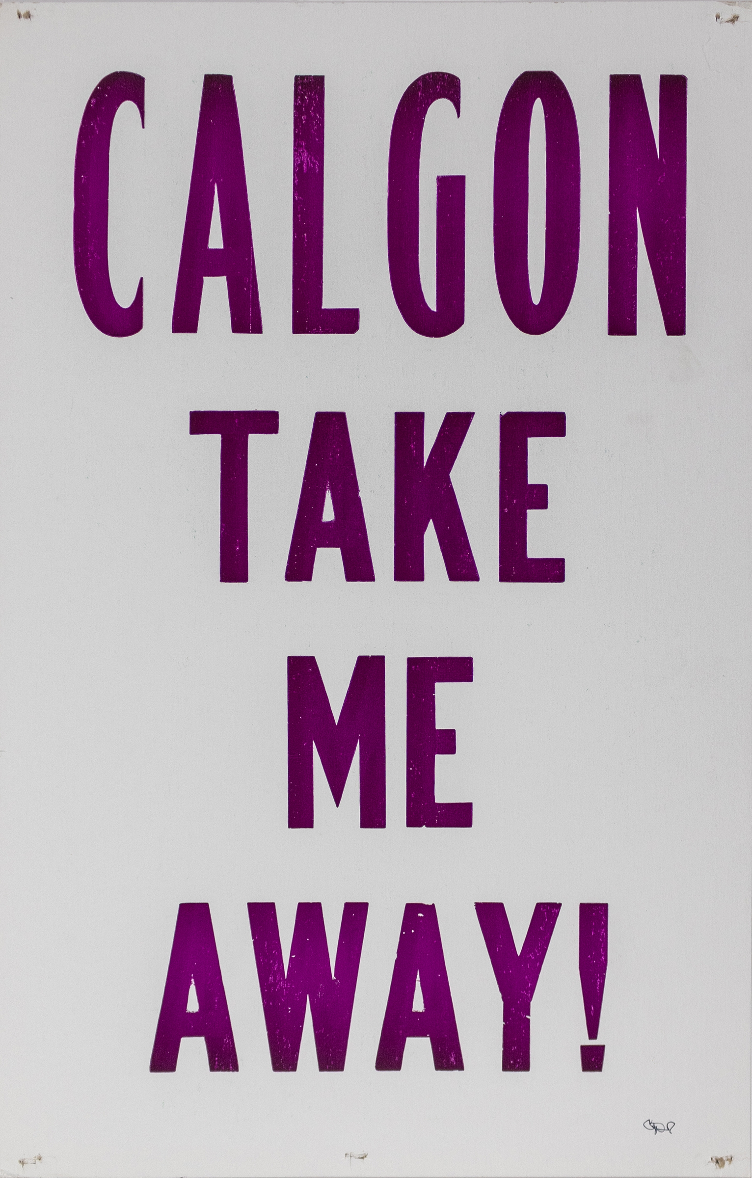 Artwork by Carl Pope, The Bad Air Smelled of Roses, Made of Letterpress on heavy cardstock