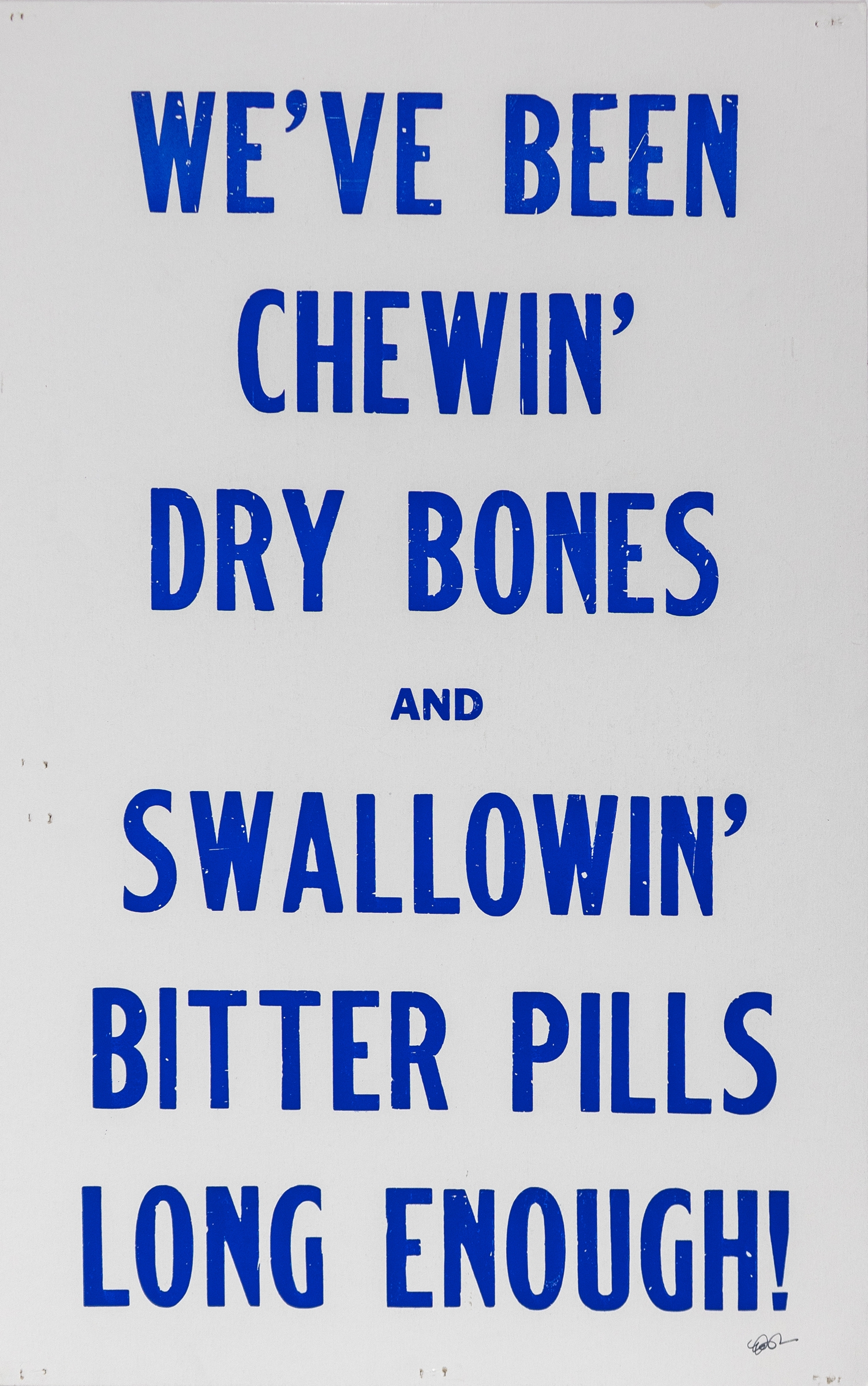 Artwork by Carl Pope, The Bad Air Smelled of Roses, Made of Letterpress on heavy cardstock