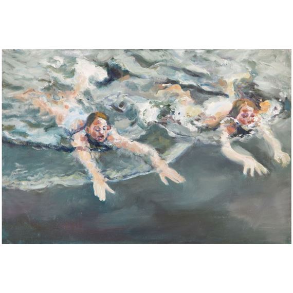 «Kleine Schwimmerinnen 6 (little swimmers 6)». by Bettina Semmer, 2002 and 2004