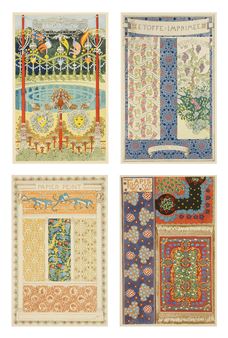 Papiers Peint; Decor Champetre; Etoffle Imprimee/ Teinture Murale & Tapis - René Binet