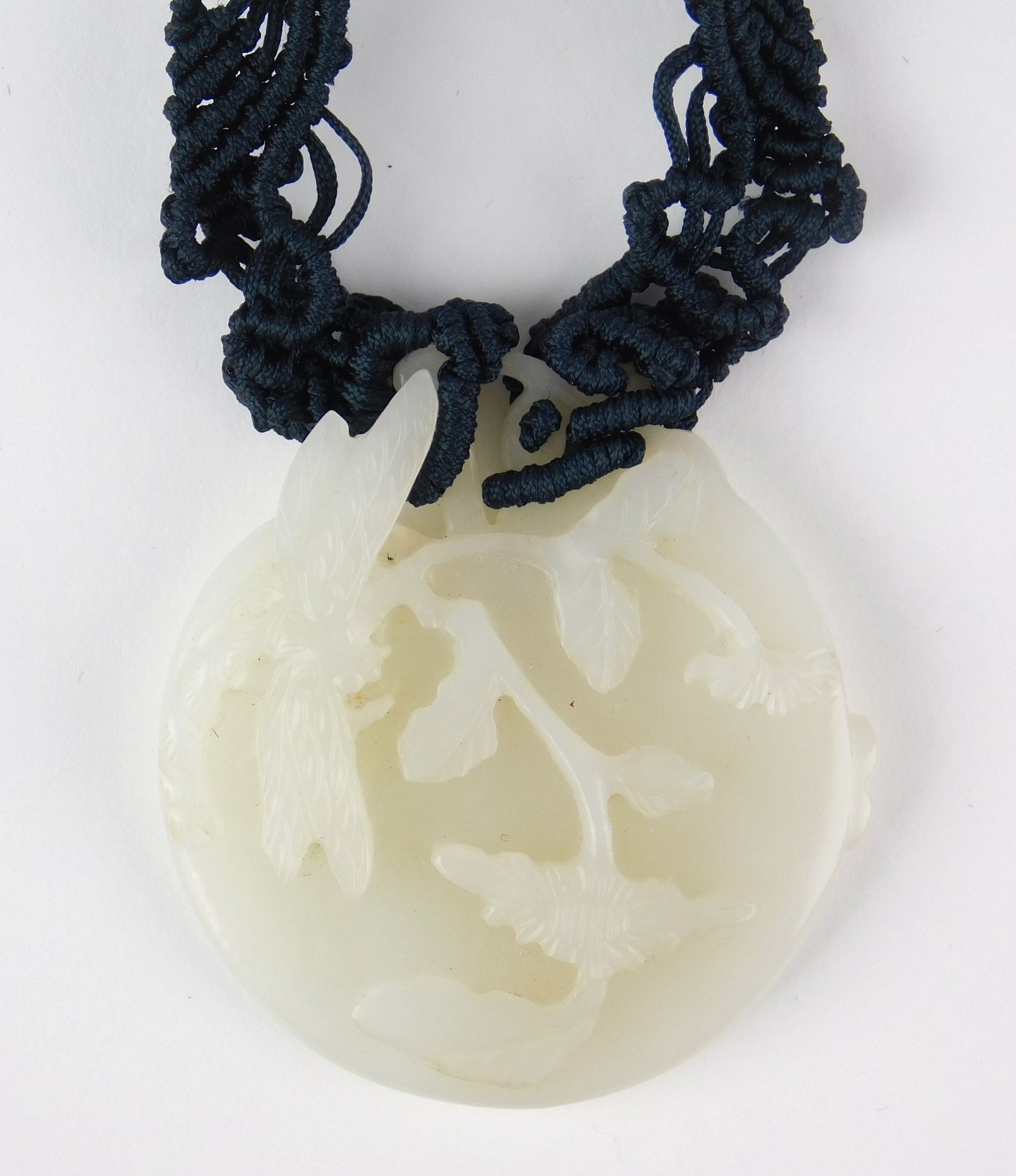 Artwork by Simone Samuels, Simone Samuels necklace, Made of carved white jade