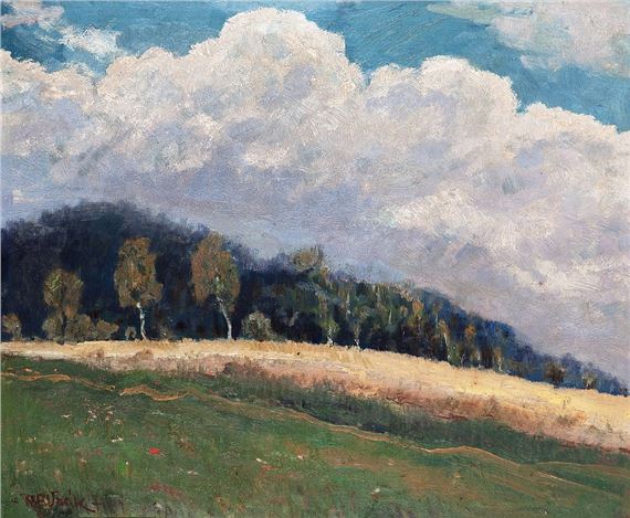 Birches by the field by Robert F. Wacík