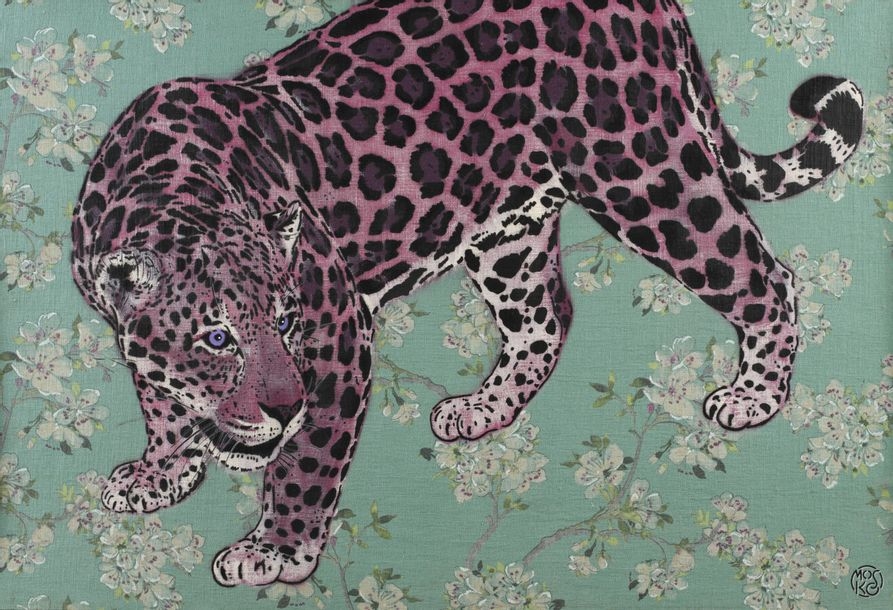 Mosko | MOSKO (born 1953) Jaguar Mixed media on canvas mounted on wood ...
