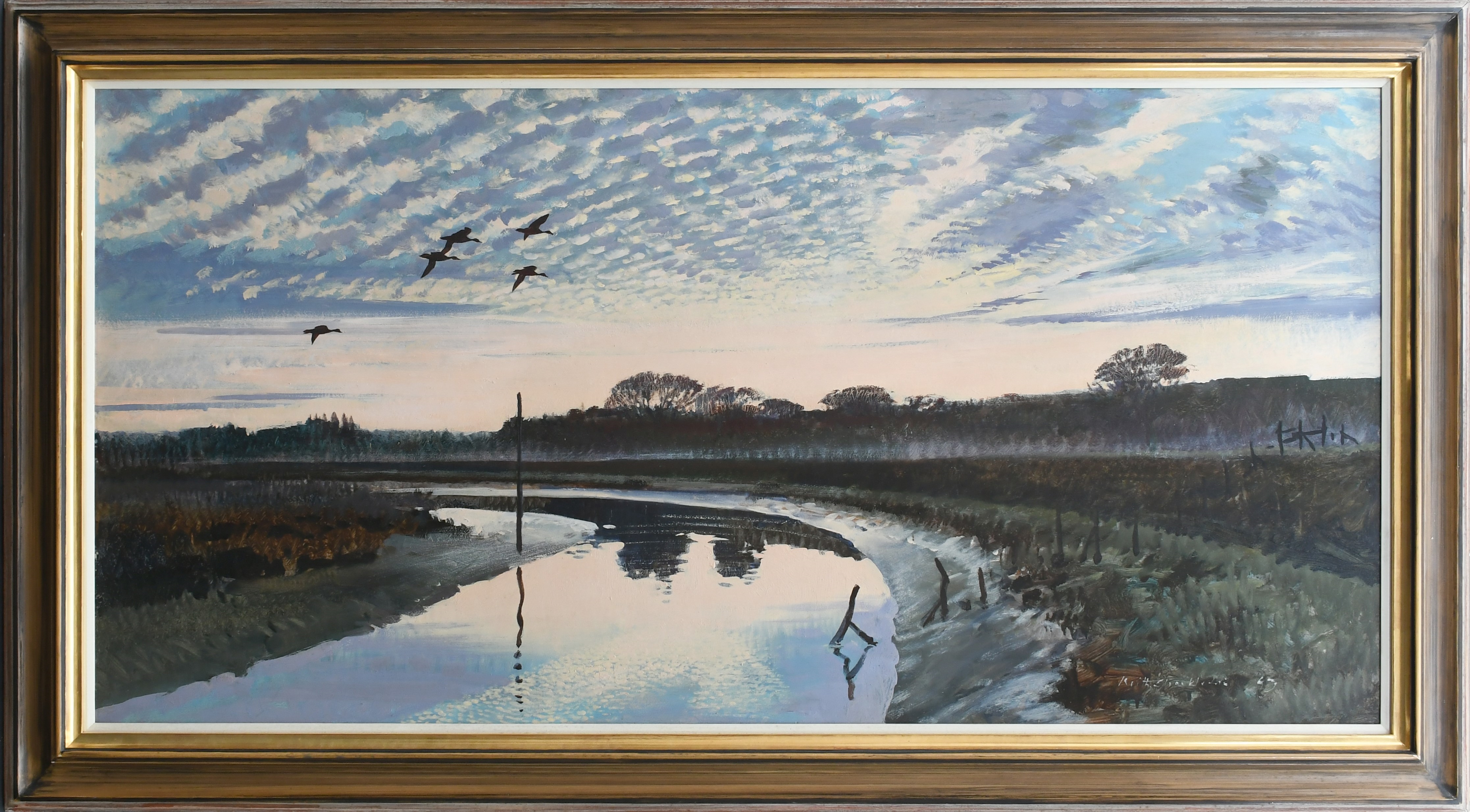 Keith Shackleton | Ducks flying in over a creek at Chichester Harbour ...