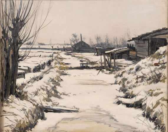 Wintertje by Leonid Romanovitch Sologub