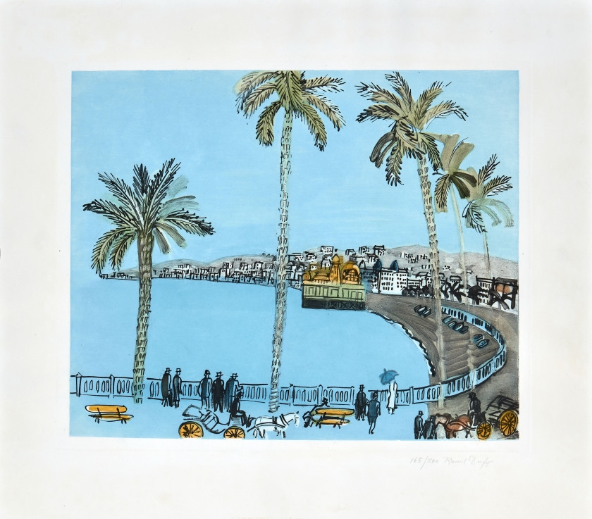 Raoul Dufy La Baie des Anges in Nice (Circa 1950) MutualArt