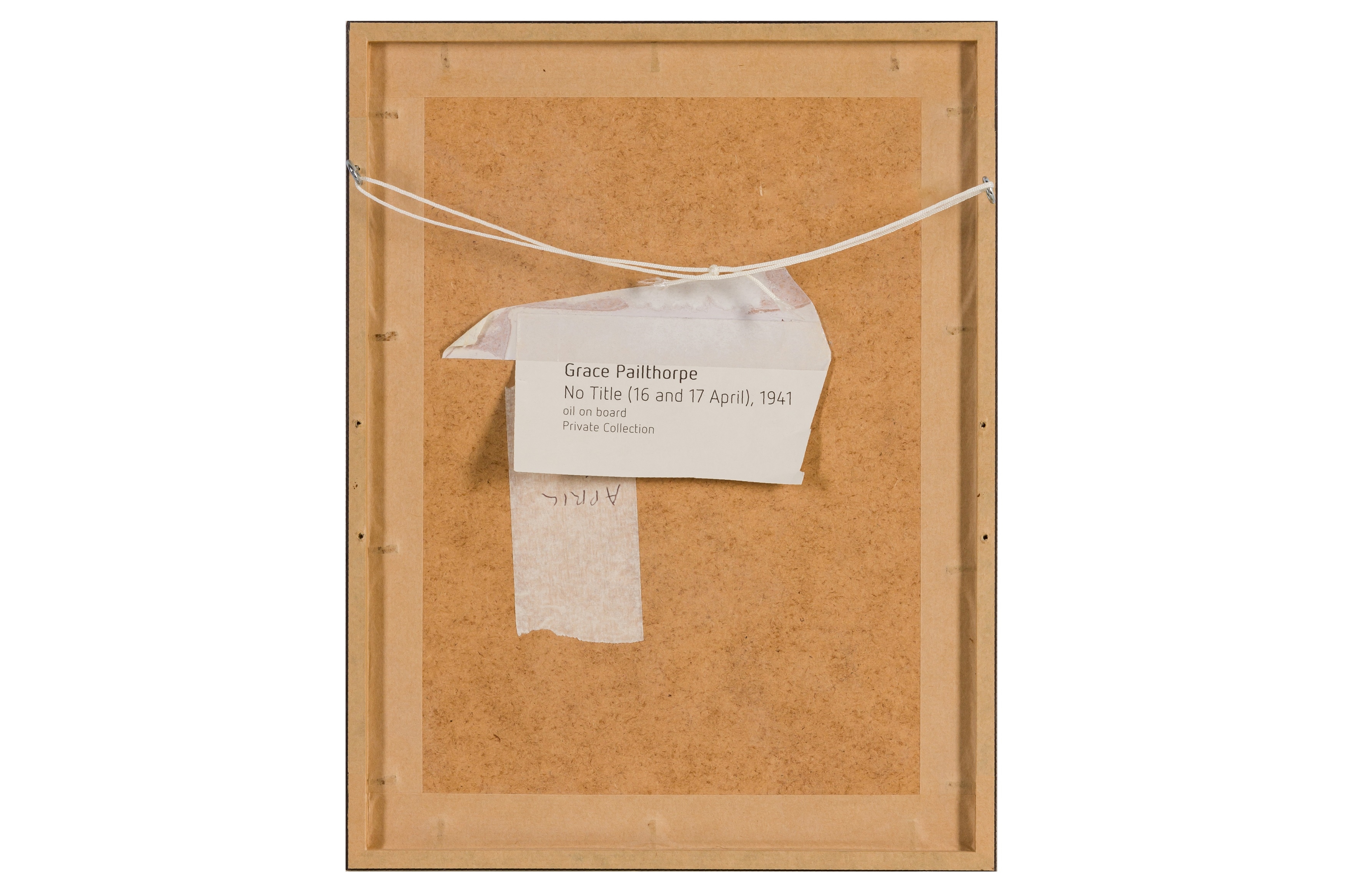 Artwork by Grace Pailthorpe, 16 & 17 April 1941, Made of oil on canvasboard