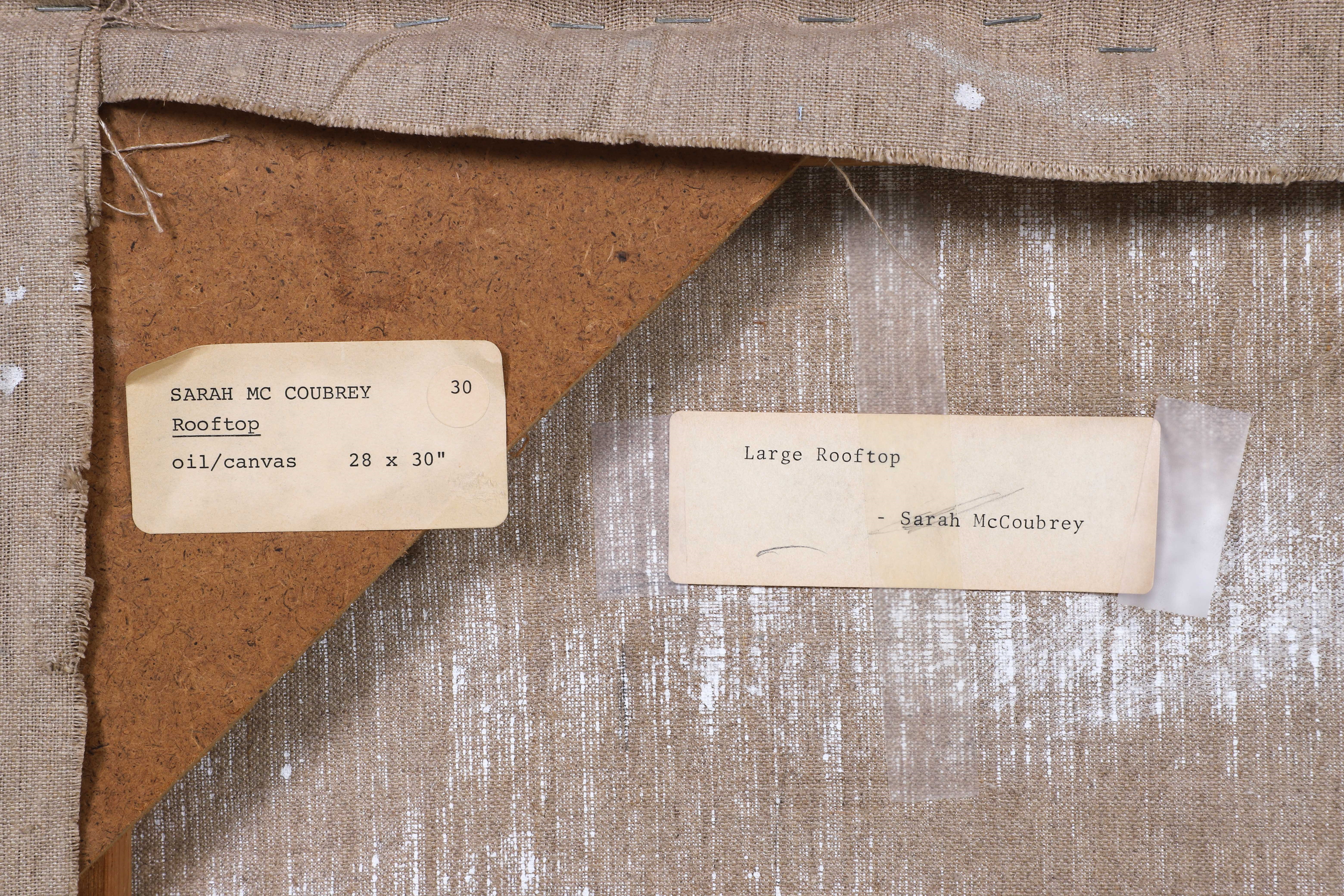 Artwork by Sarah McCoubrey, Philadelphia Rooftop, Made of oil on canvas