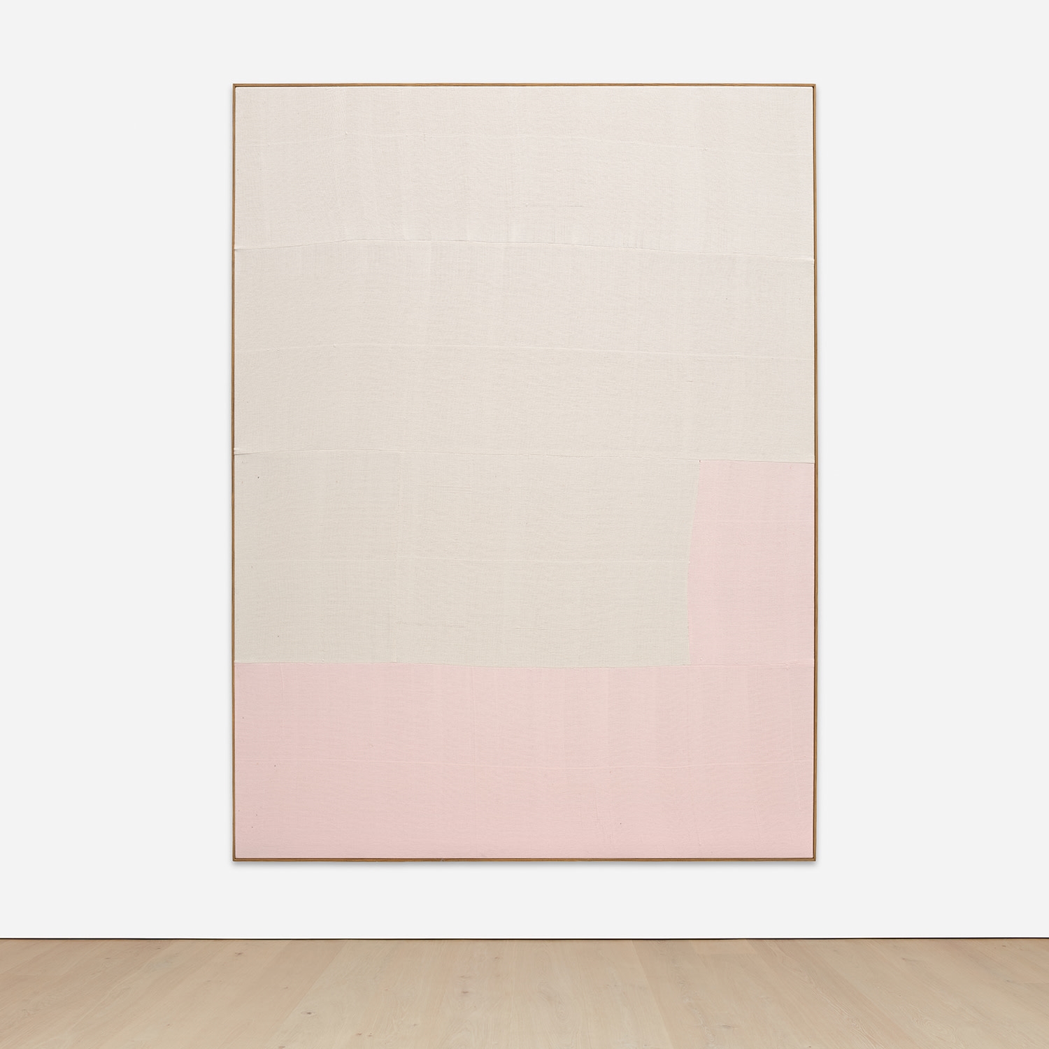 Artwork by Ethan Cook, Untitled, Made of handwoven cotton canvas, in artist's frame