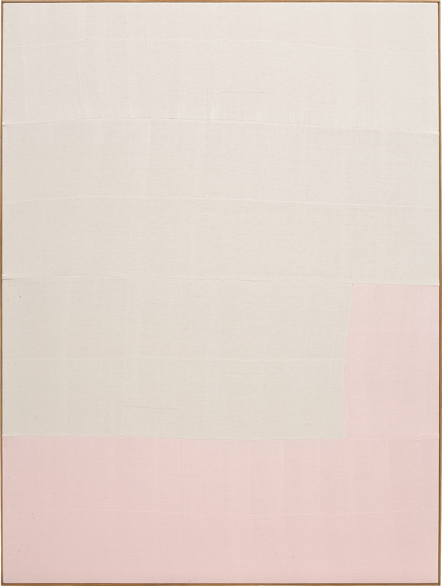 Artwork by Ethan Cook, Untitled, Made of handwoven cotton canvas, in artist's frame