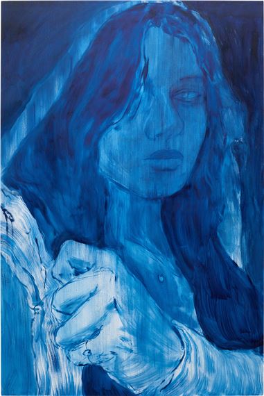 Blue Girl by Caroline Absher, Painted in 2020