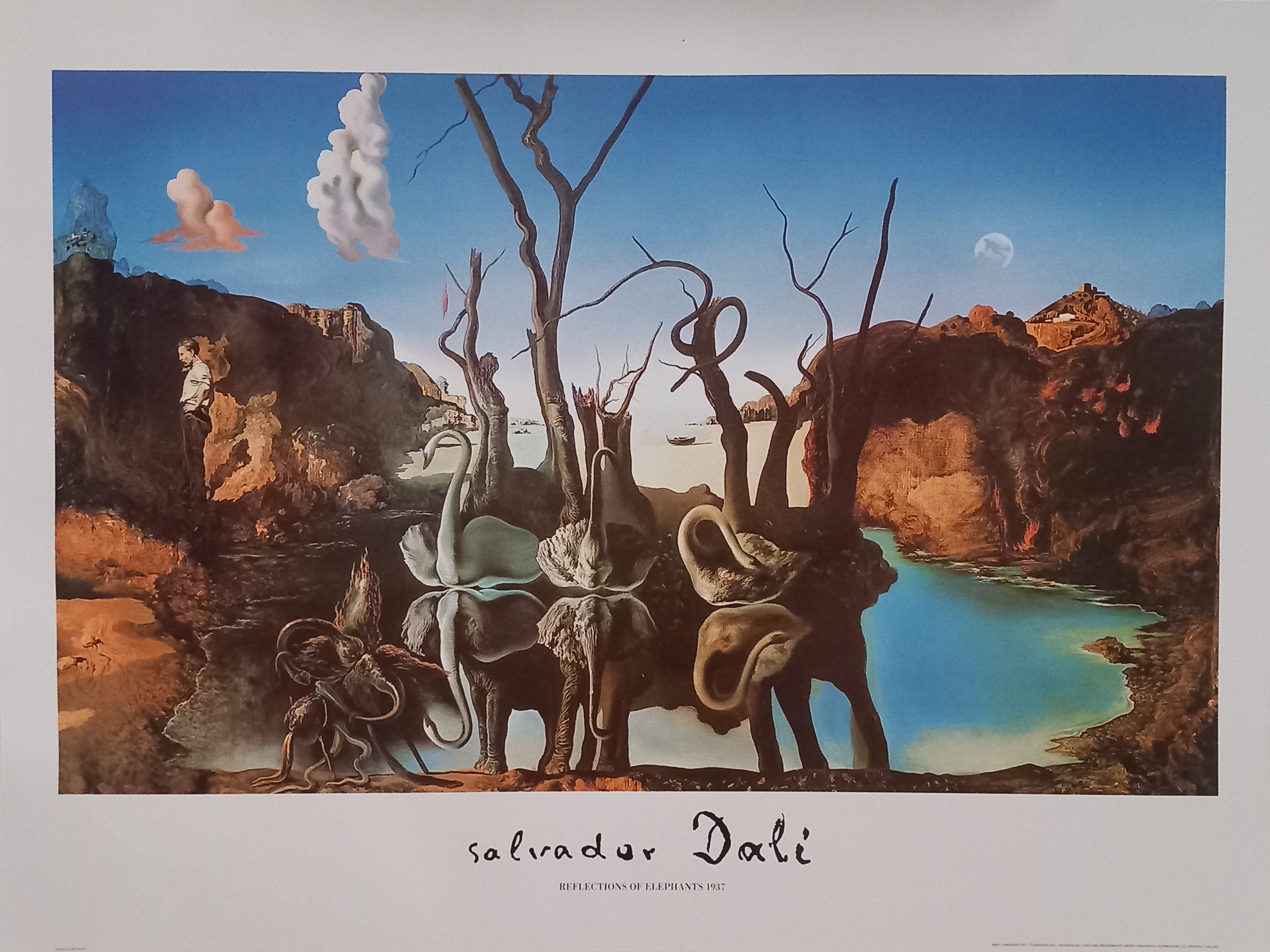 The Persistance of Time;L'angélus Architectonique de Millet;Reflections of Elephants; Metamorphosis o Narcissus;Six Apparitions de Lenine Sur un Piano by Salvador Dalí