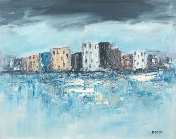 Lake town by Pierre Bosco