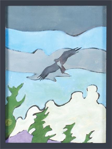 Paysage au Faucon d'Eléonore by Jacques Chalom des Cordes, 1988