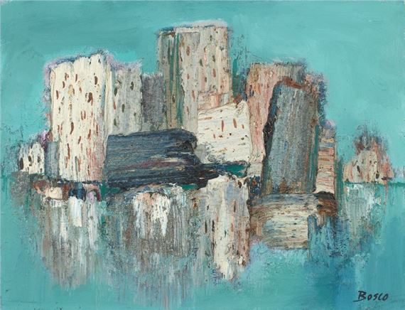 Lake town by Pierre Bosco