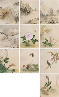 Landscape and Flowers - Qian Yuling