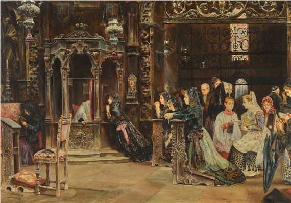 A Confession by José Gallegos y Arnosa, 1894