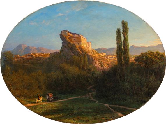 Palace of the Shamkhals in Kafyr-Kumukh, Dagestan by Lev Felixovich Lagorio, 1867