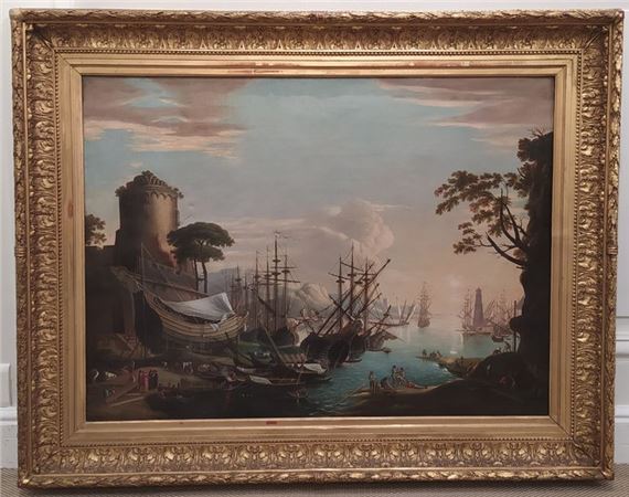 Salvator Rosa | Marine Signed A.GROMIGNI on the back and dated 1882 59 ...