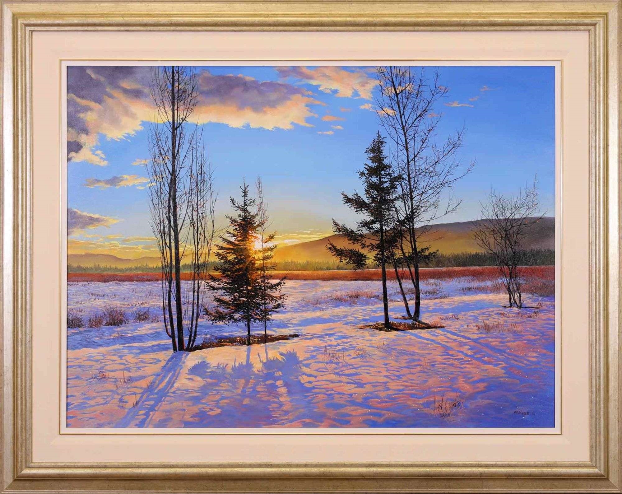 Artwork by Andrew Kiss, EVENING GLOW, Made of oil on canvas