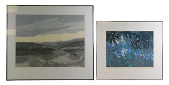 "Bluebells" and  "October Light" - June L. Owen