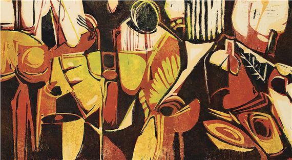 Untitled - Autumnal Abstract by Les Graff