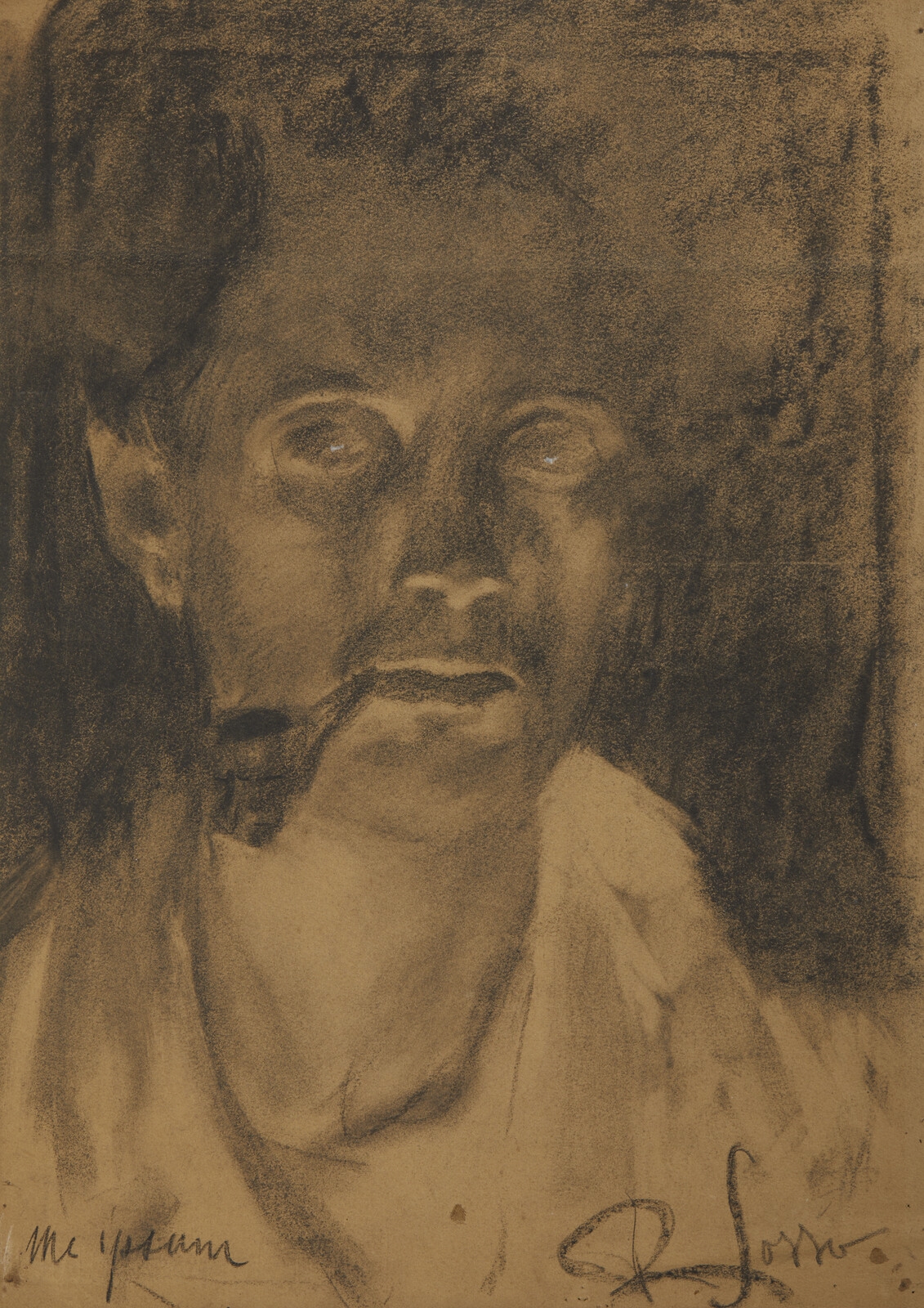 Artwork by Renzo Sosso, Me ipsum, Made of Charcoal on paper