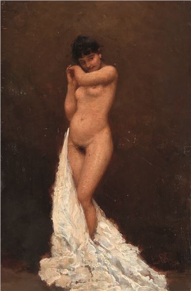 Nudo femminile by Luigi Nono, 1876