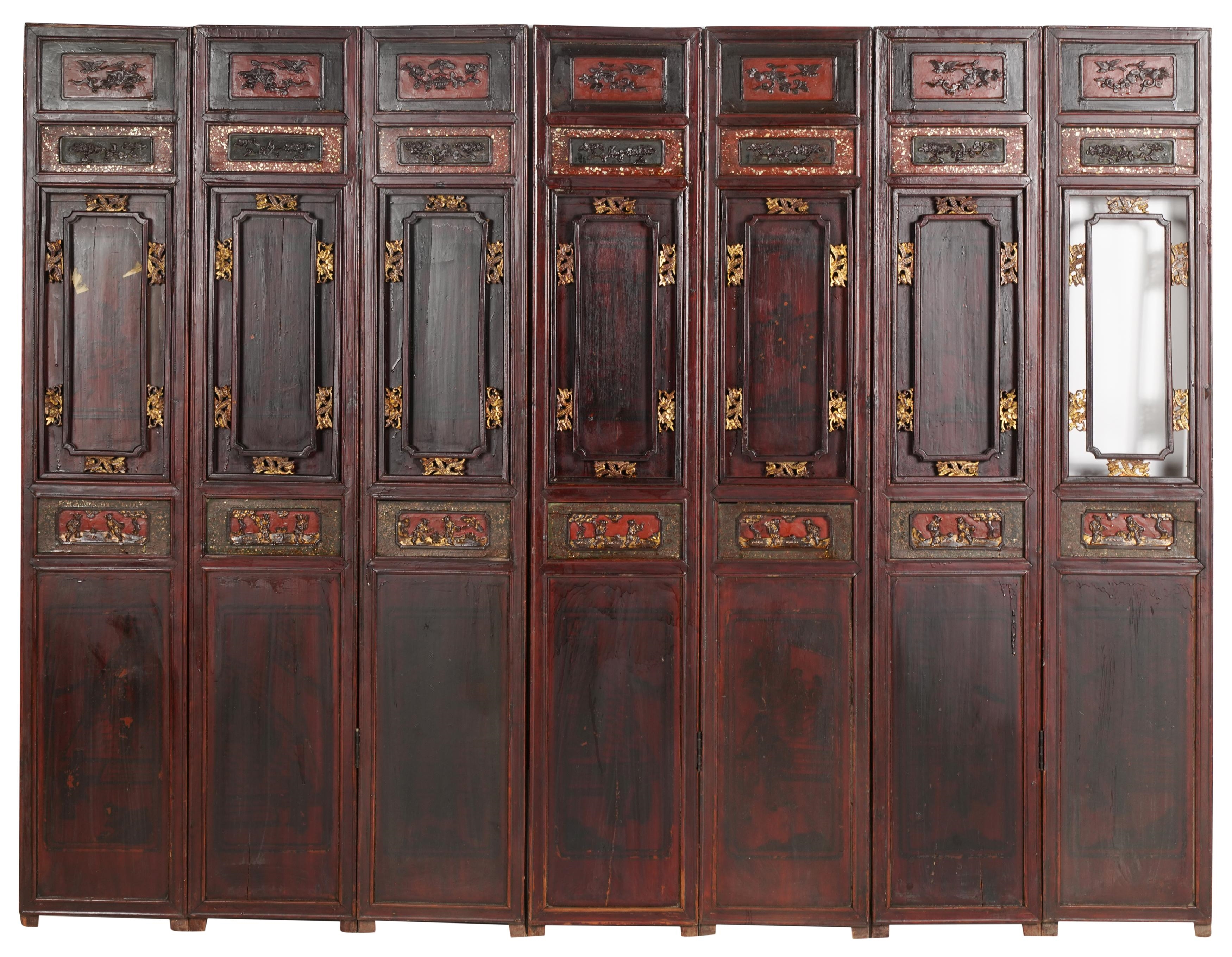 F. Taylor | Chinese Carved Wood Screen | MutualArt