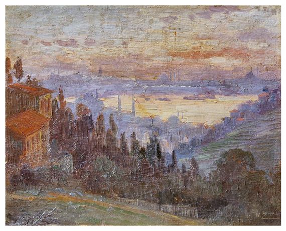Vue de Constantinople et du Bosphore by Nazmi Ziya Güran